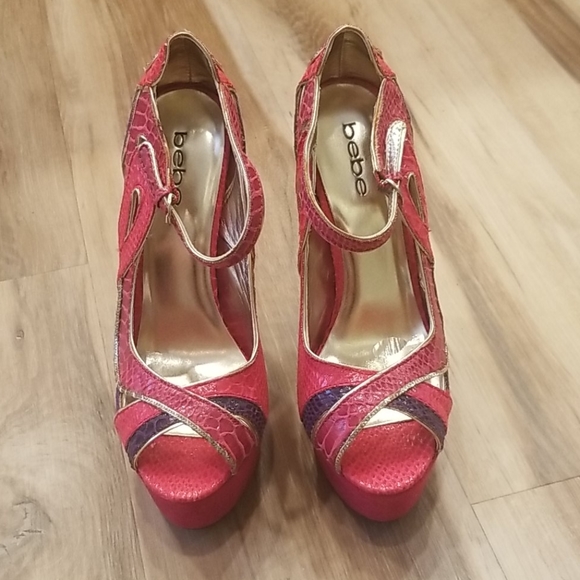 bebe Clarissa Platform High Heel Pump 8.5 - Picture 2 of 7